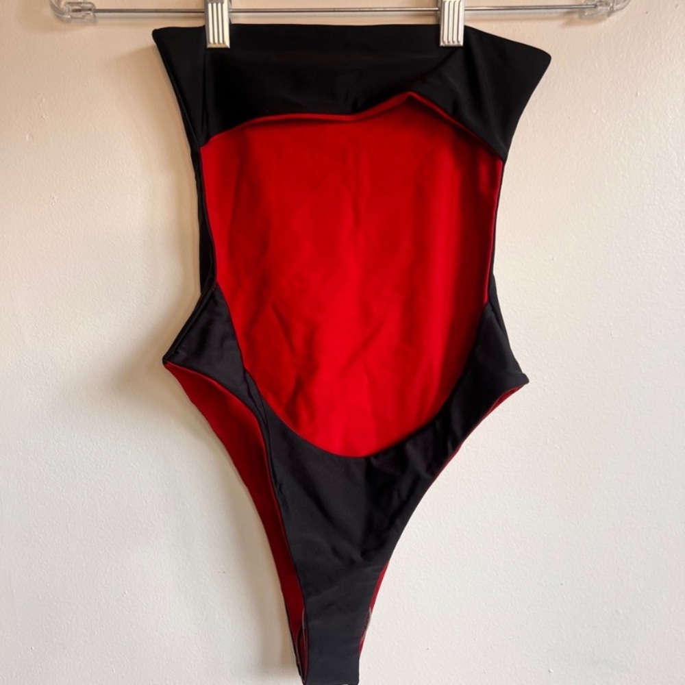 NEW Bamba Swim Icon Reversible tube top thong one piece swimsuit bathing suit XS - Picture 16 of 17